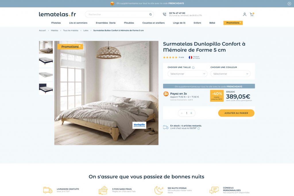 04_Fiche_Produit Lematelas.fr, Kréalid